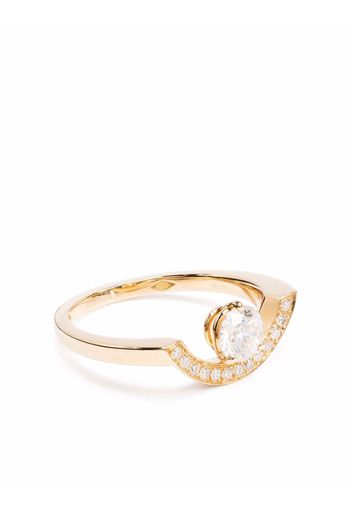 Loyal.e Paris Anello Intrépide Grand Arc in oro giallo 18kt con diamanti