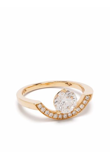 Loyal.e Paris Anello Intrépide Grand Arc in oro giallo 18kt con diamanti