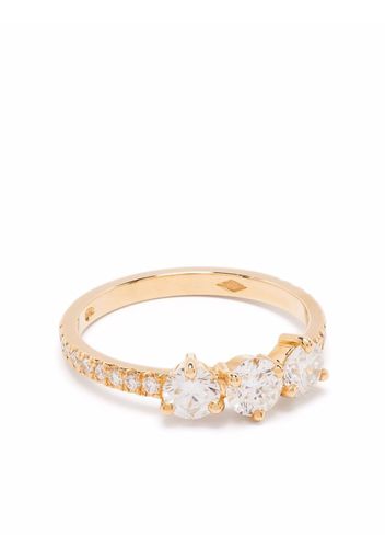 Loyal.e Paris Anello in oro giallo riciclato 18kt con diamanti