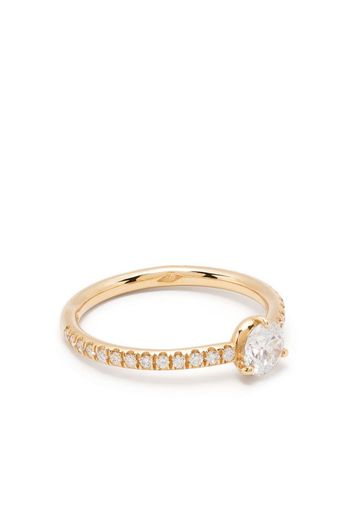 Loyal.e Paris 18kt yellow gold diamond solitaire ring - Oro