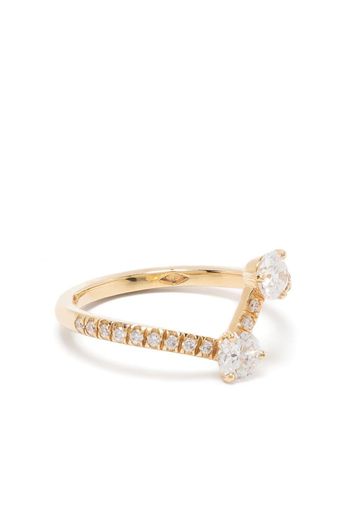 Loyal.e Paris 18kt yellow gold Toi+Moi diamond ring - Oro