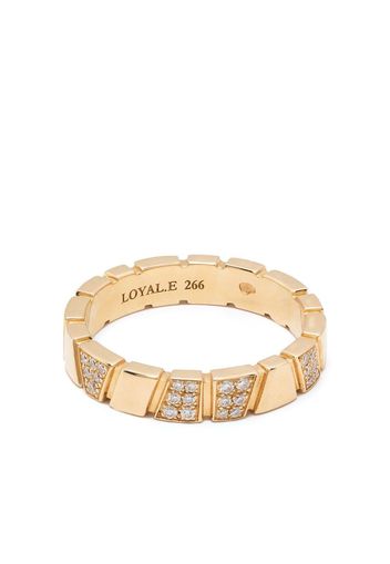 Loyal.e Paris Anello Ride & Love in oro giallo 18kt con diamanti