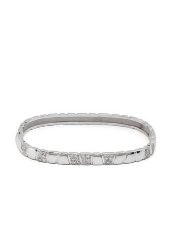 Loyal.e Paris Bracciale rigido Ride & Love in oro bianco 18kt con diamanti - Argento