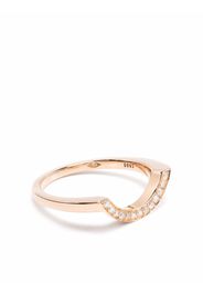 Loyal.e Paris Anello Intrépide Grand Arc in oro rosa 18kt con diamanti