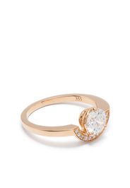 Loyal.e Paris Anello Intrépide Petite Arc in oro rosa 18kt con diamanti