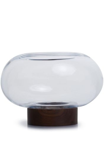 LSA International Oblate wide vase - Marrone