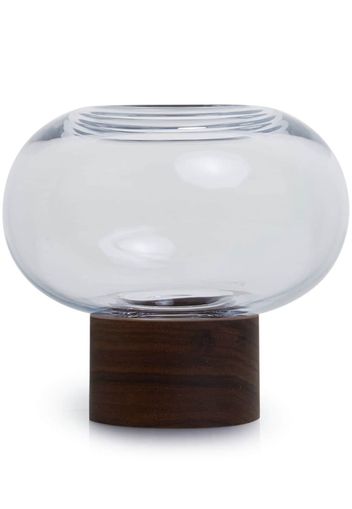 LSA International Oblate small vase - Marrone