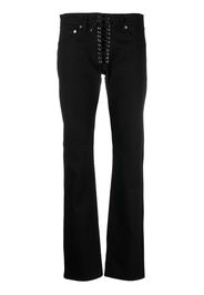 Ludovic de Saint Sernin lace-up straight-leg jeans - Nero