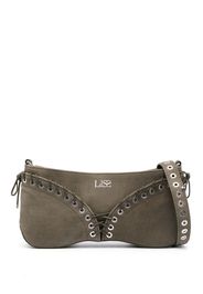 Ludovic de Saint Sernin The Cleavage suede shoulder bag - Verde