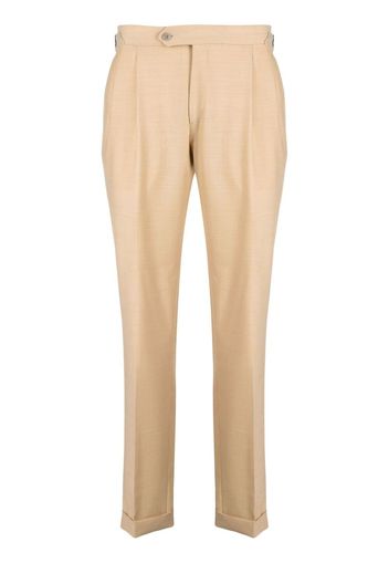 LUIGI BIANCHI MANTOVA off-centre button trousers - Toni neutri