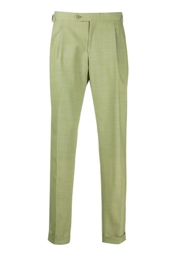 LUIGI BIANCHI MANTOVA straight-leg tailored trousers - Verde