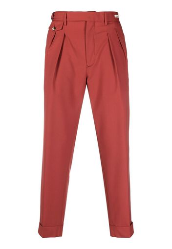 LUIGI BIANCHI MANTOVA cropped tailored trousers - Arancione