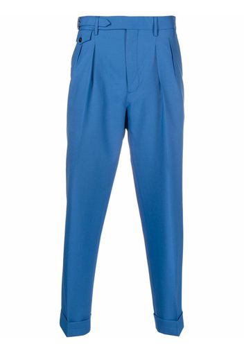 LUIGI BIANCHI MANTOVA tapered-leg tailored trousers - Blu