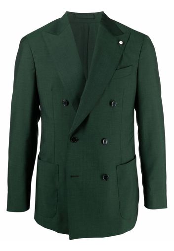 LUIGI BIANCHI MANTOVA double-breasted suit jacket - Verde