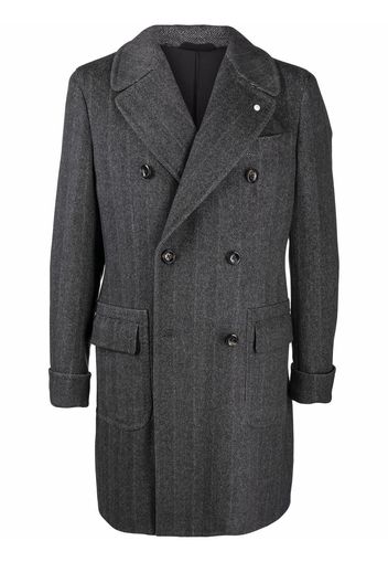 LUIGI BIANCHI MANTOVA double breasted raincoat - Grigio