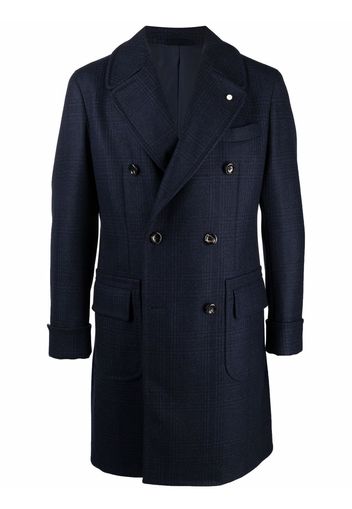 LUIGI BIANCHI MANTOVA double breasted coat - Blu