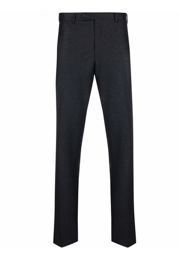 LUIGI BIANCHI MANTOVA mid-rise tailored virgin-wool trousers - Blu