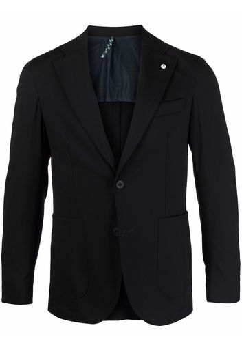 LUIGI BIANCHI MANTOVA Blazer monopetto aderente - Nero