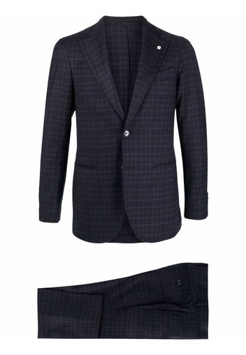 LUIGI BIANCHI MANTOVA fitted single-breasted suit - Blu