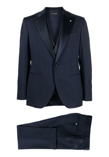 LUIGI BIANCHI MANTOVA three-piece single-breasted suit - Blu