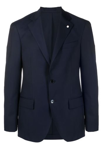 LUIGI BIANCHI MANTOVA single-breasted wool blazer - Blu