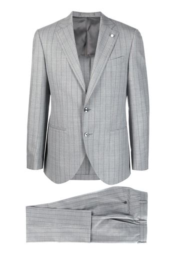 LUIGI BIANCHI MANTOVA pinstriped single-breasted suit - Grigio