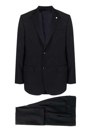 LUIGI BIANCHI MANTOVA single-breasted virgin-wool suit - Blu