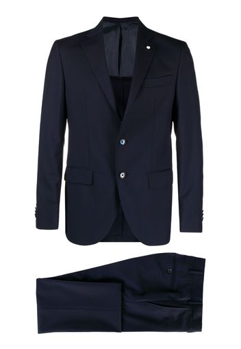 LUIGI BIANCHI MANTOVA two-piece single-breasted suit - Blu