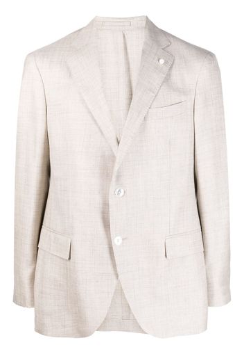 LUIGI BIANCHI MANTOVA single-breasted blazer - Toni neutri