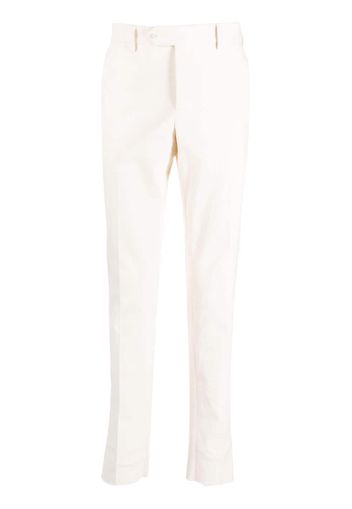 LUIGI BIANCHI MANTOVA slim-cut cotton trousers - Toni neutri