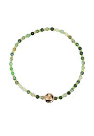 LUIS MORAIS Bracciale Light of the Majestic in oro giallo 14kt con perline - Verde