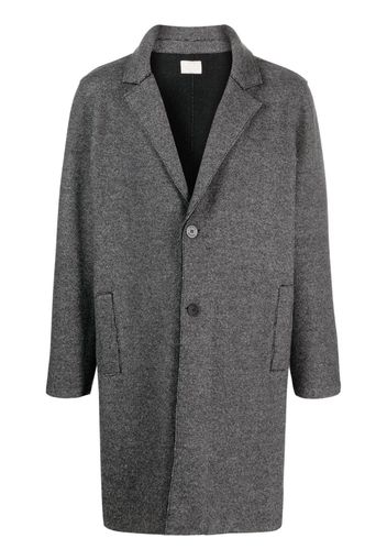 LUNARIA CASHMERE single-breasted cashmere coat - Nero