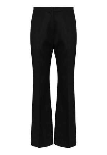 Summer ankle slit flare trousers