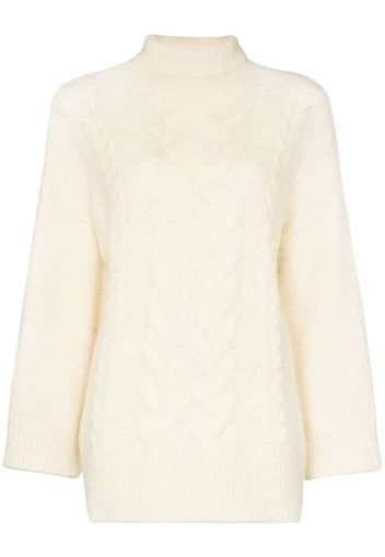 Twist mohair turtleneck jumper