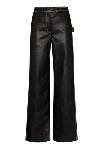 LVIR wide-leg faux-leather trousers - Nero