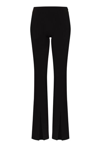 LVIR slit-detail flared trousers - Nero