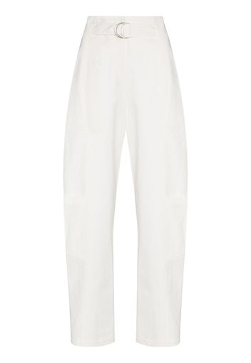 LVIR high-waist straight-leg trousers - Weiß
