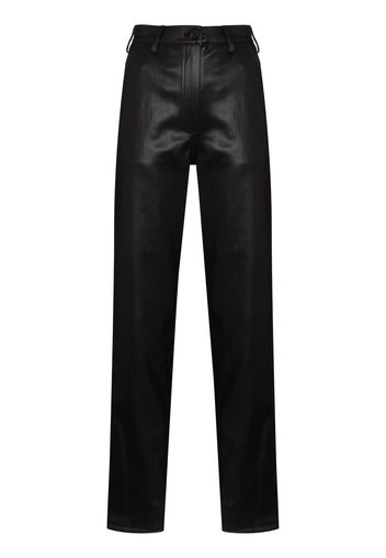 LVIR high-waisted faux leather trousers - Nero