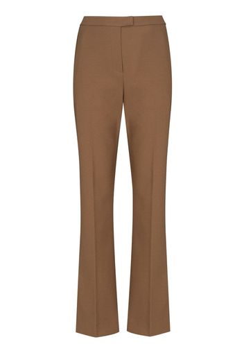 LVIR slim-fit high-waisted trousers - Marrone