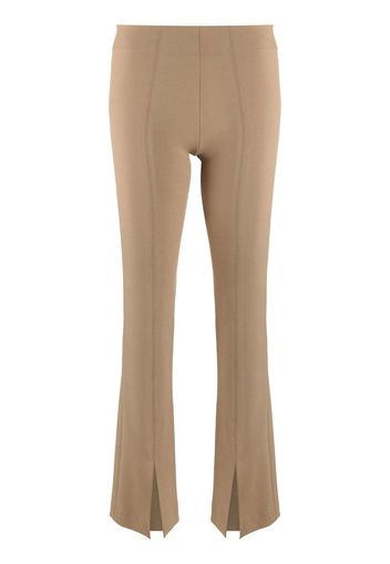 LVIR high-waist split-hem trousers - Toni neutri