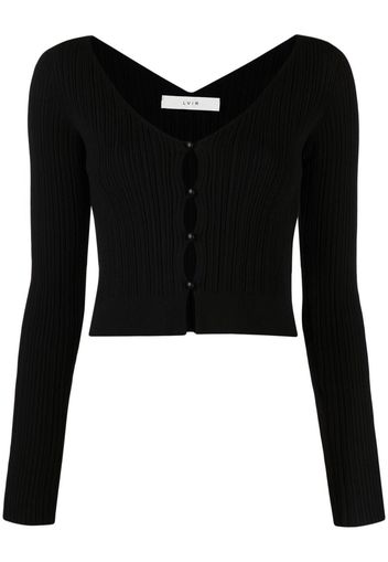 LVIR Cardigan crop - Nero