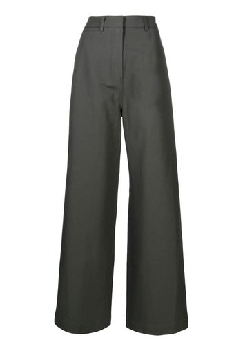 LVIR wide-leg cotton trousers - Verde