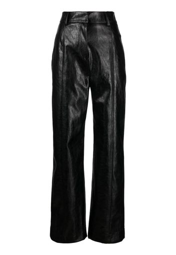 LVIR wide-leg faux leather trousers - Nero