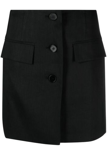 LVIR low-rise button-up skirt - Nero