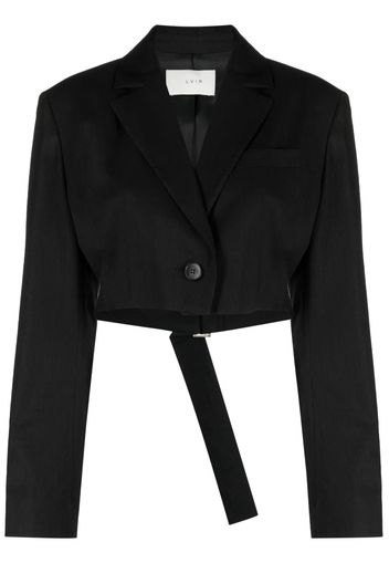 LVIR single-breasted crop jacket - Nero