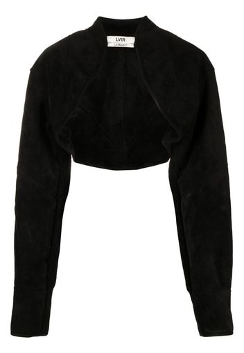 LVIR Mustang faux-suede bolero jacket - Nero