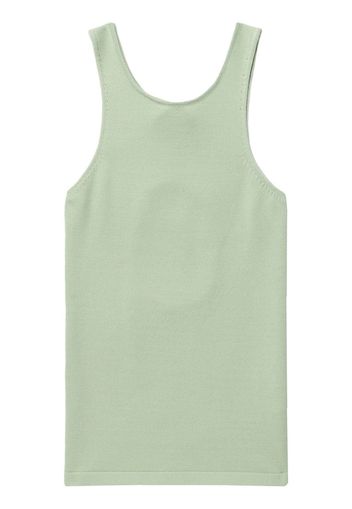 LVIR cut-out detailing crew-neck tank top - Verde