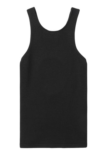 LVIR cut-out detailing crew-neck tank top - Nero