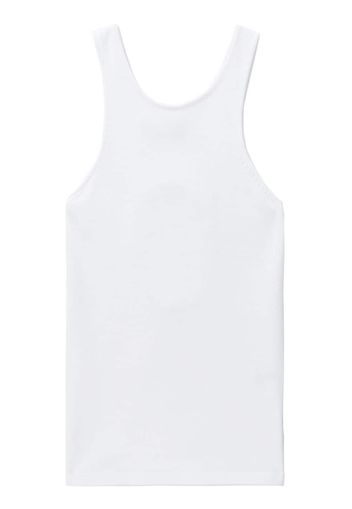 LVIR cut-out detailing crew-neck tank top - Bianco