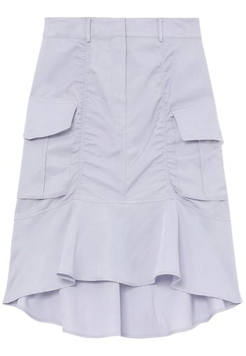 LVIR high-waisted ruched cargo skirt - Viola